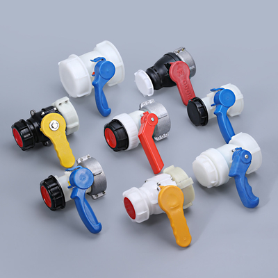 Купить IBC Tank Tote Water Drain Tank Adapter с грубым нитью PP шаровой клапан DN40 DN50 DN60 Производство в сети