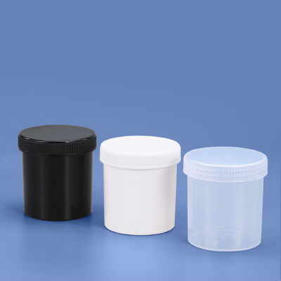 Купить 250ml Food Grade Plastic Jars White Black Transparent Small Plastic Pails Canning Производство в сети