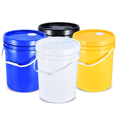 Купить 25L Round Plastic Bucket Large-Capacity Eco-Friendly Recyclable BPA-Free for Bulk Liquid Storage Производство в сети