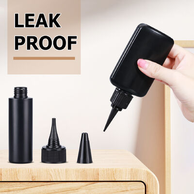 Купить Заводская оптовая продажа черных бутылок из HDPE для жидкого суперклея, лекарств, с капельницей, антикоррозийные, с обработкой поверхности методом трафаретной печати Производство в сети