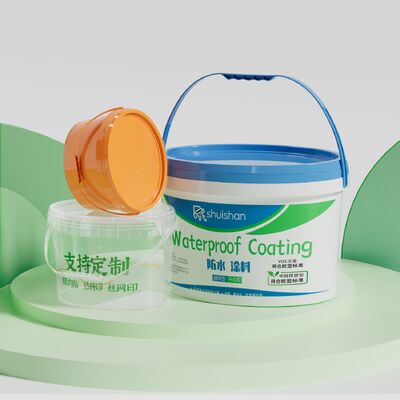 Купить Оптовая 10L овальная пластиковая перерабатываемая емкость для хранения краски с ручкой и крышкой Производство в сети