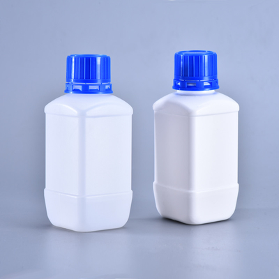 Пустые белые HDPE пластиковые лабораторные бутылки для хранения жидкости