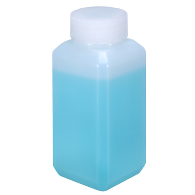 Небольшая шея Квадратная HDPE Химическая жидкая проба Реагент Углубленная герметизированная пластиковая бутылка