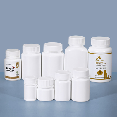 HDPE 100 мл пустые белые пластиковые бутылки для фармацевтической капсулы твердых таблеток контейнер упаковки