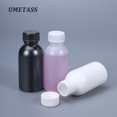 Биоразлагаемые HDPE круглые пластиковые бутылки для химической жидкости 100 мл