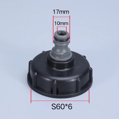 UMETASS S60x6 Грубая нить 1/2 дюймовый адаптер для резервуара с крышкой крана
