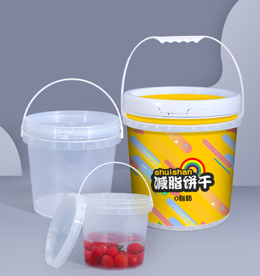 1L-5L-10L круглый контейнер для молока с крышкой, подходящий для упаковки соусов, меда и других продуктов