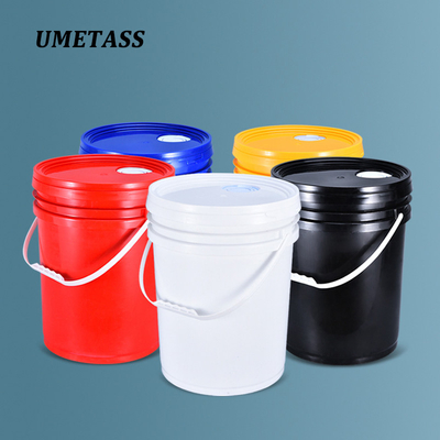20L пластиковый контейнер с крышкой и ручкой для краски масляного клея UMETASS Галон пластиковый ведро