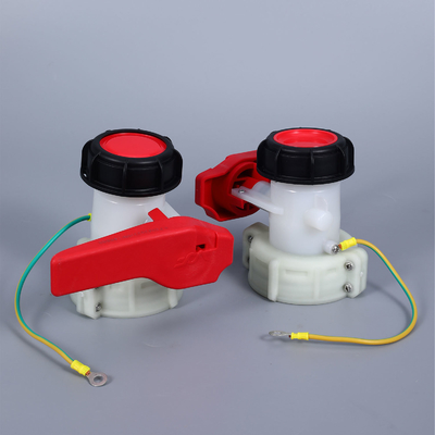 Структура Бабочка клапан СМИ Вода DN50 75MM Пластиковый HDPE клапан для IBC водяного бака
