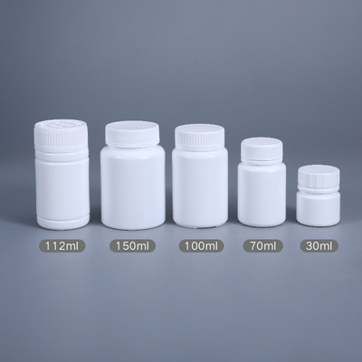 70 мл HDPE пластиковые аптечные пустые бутылки с таблетками