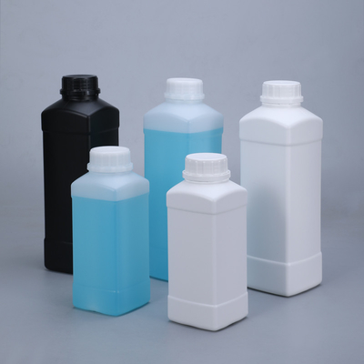 Высокая долговечность квадратная бутылка из HDPE с герметичными крышками