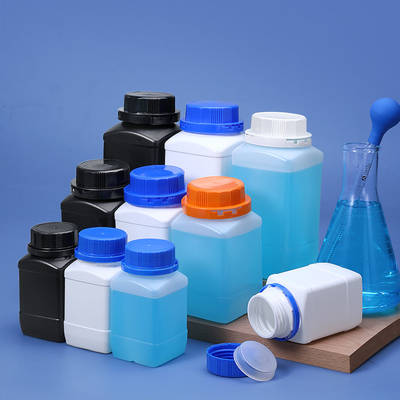 250 мл Широкая шея квадратная бутылка HDPE материал цилиндрическое тело