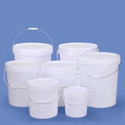 Оптовая круглая прочная 5L 10L 20L 5Gal пластиковая ведра с винтовой крышкой для хранения пищи