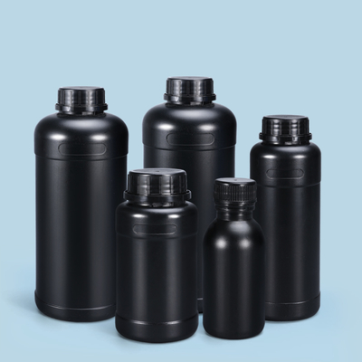 Прозрачная HDPE пластиковая химическая бутылка с взрывостойкой крышкой Прочная и практичная химически устойчивая бутылка