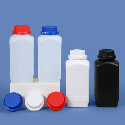 Food-grade Plastic Bottle 1.5L Square Wide Mouth Hdpe Bottle For Chemical Reagent Ink Powder